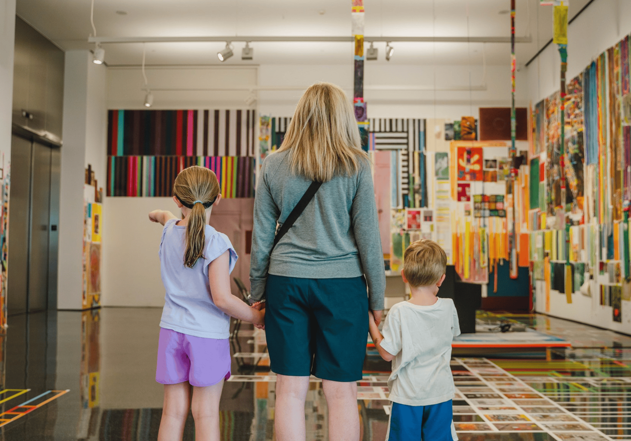 Art exhibition showcasing diverse cultural artworks at The Cultural Trust.